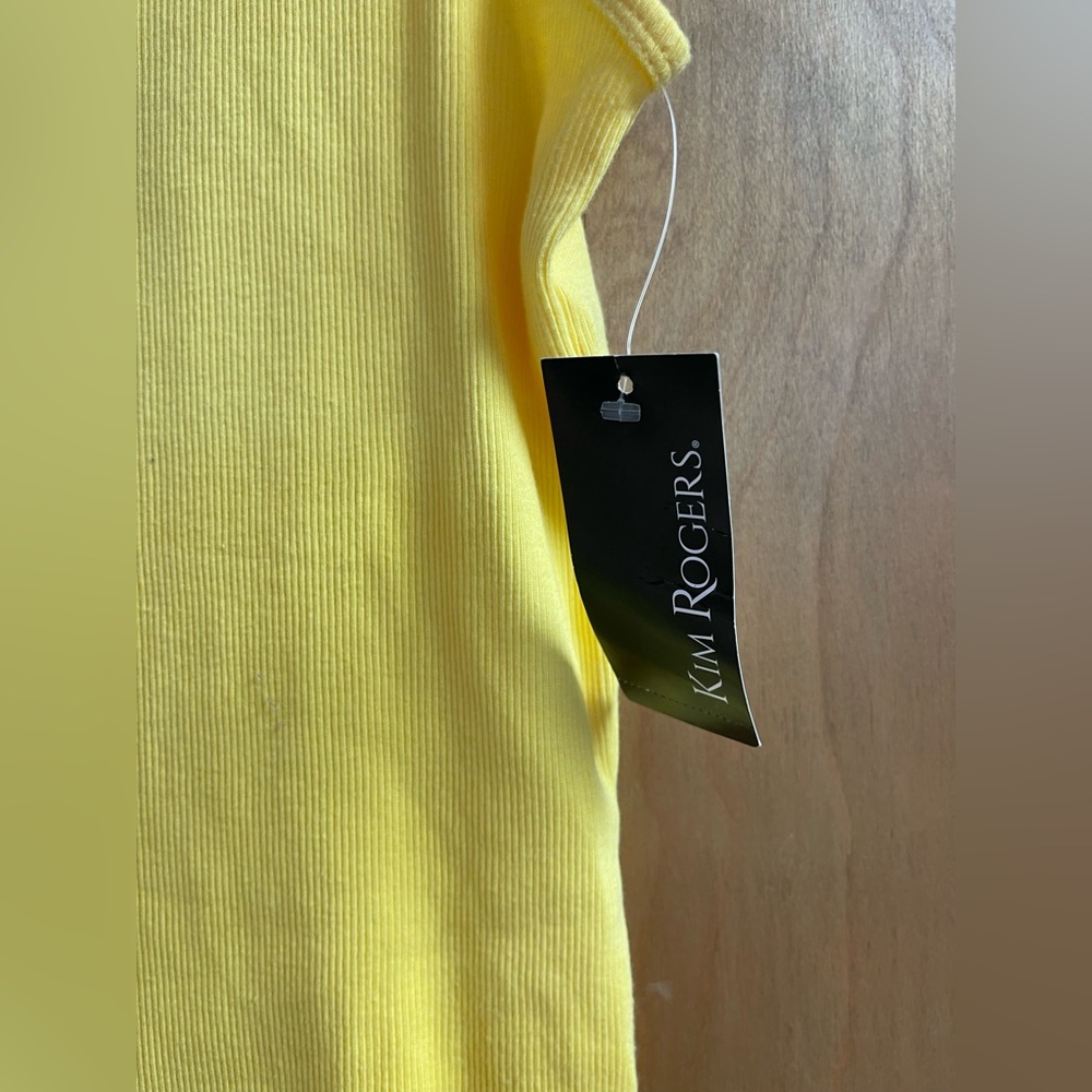 Kim Rogers Yellow Tank Top NWT - Picture 5 of 7